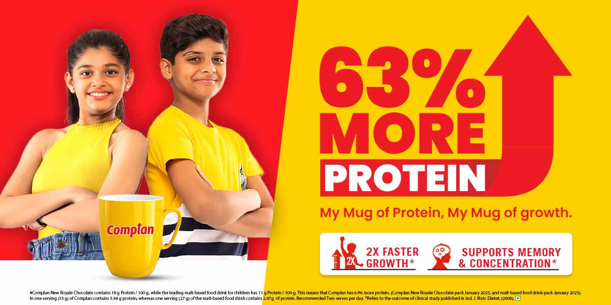 63% More Protein with Complan