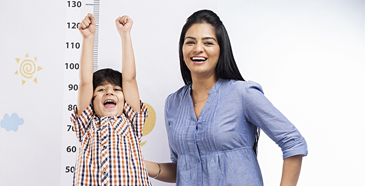 Happy Child with Mom