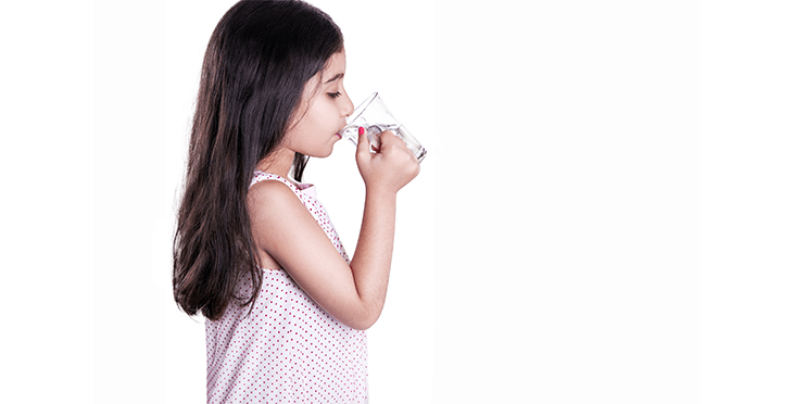 Girl Drinking Water