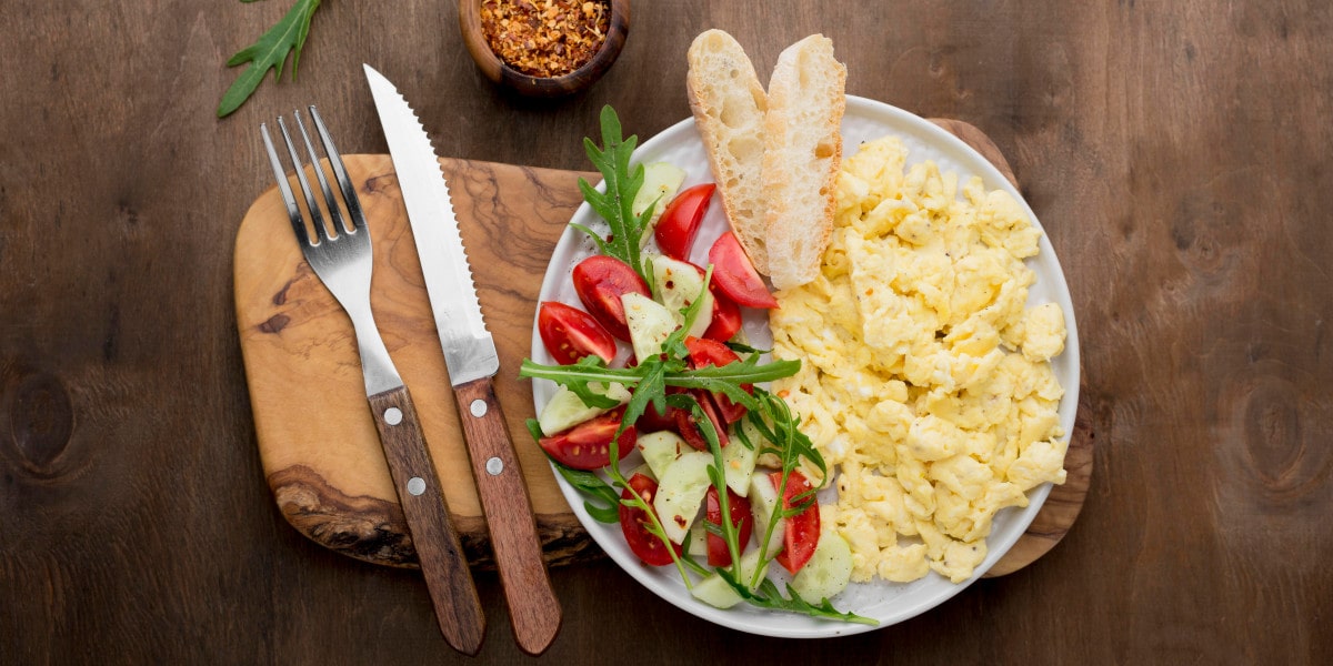 Scrambled Eggs with Vegetables