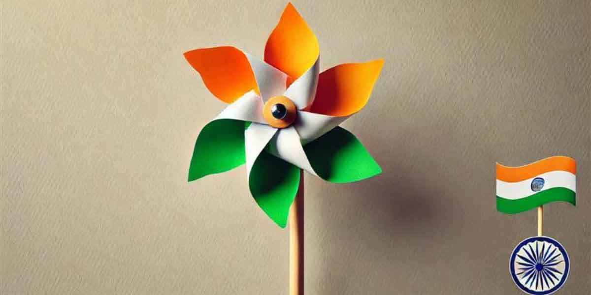 Tricolour Pinwheel Craft