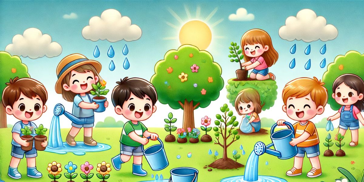 Child Conservation of Water Drawing